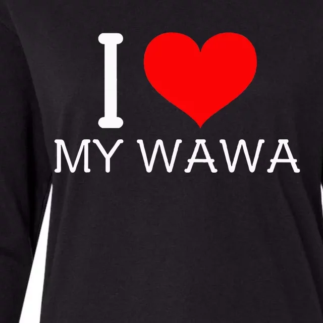 I Heart My W.A.W.A Womens Cotton Relaxed Long Sleeve T-Shirt