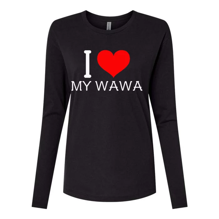 I Heart My W.A.W.A Womens Cotton Relaxed Long Sleeve T-Shirt