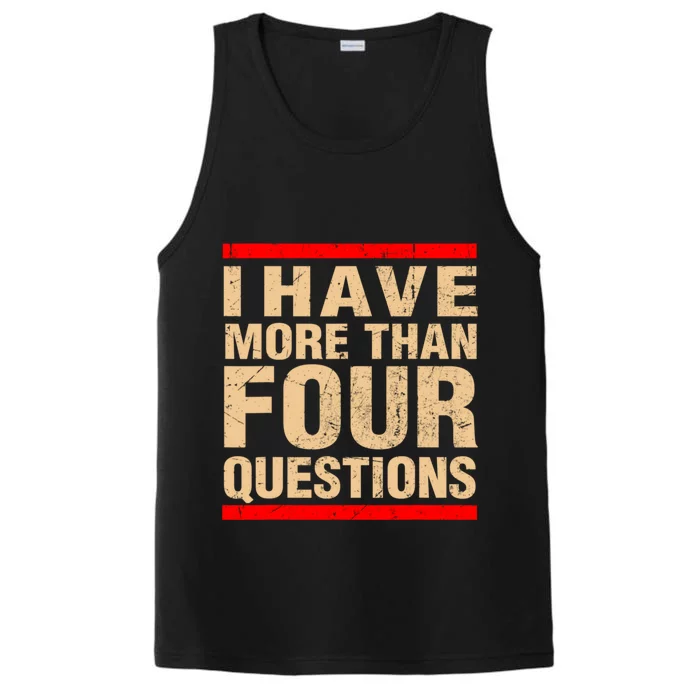 I Have More Than Four Questions Passover Performance Tank