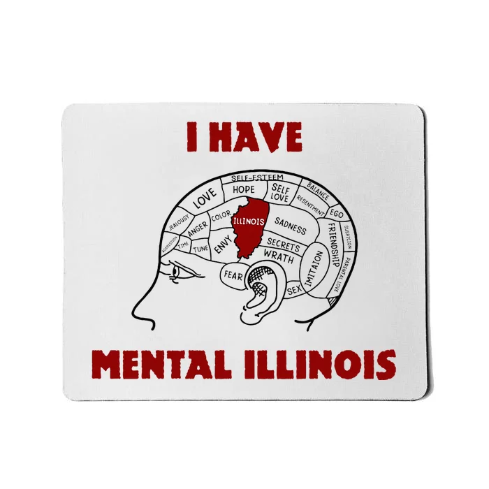 I Have Mental Illinois Mousepad