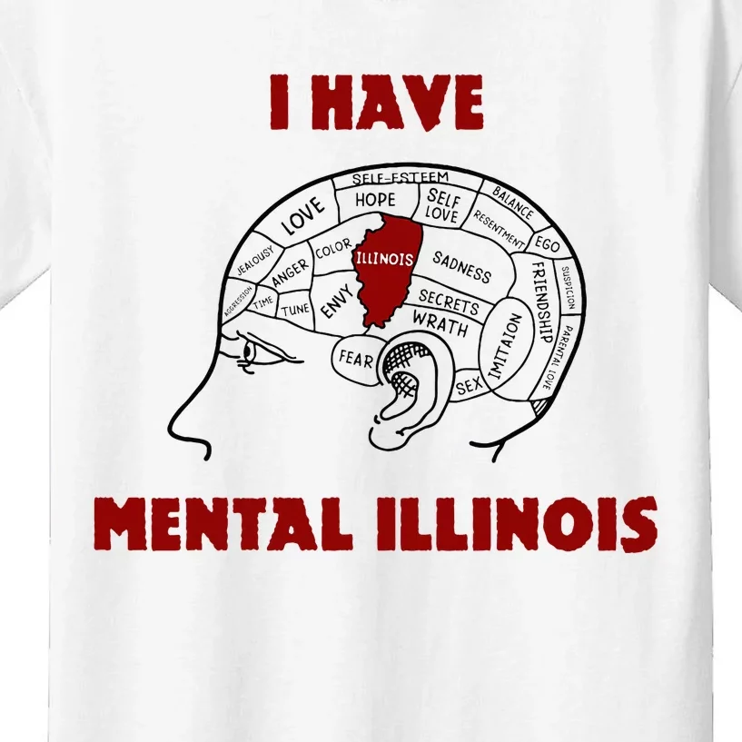 I Have Mental Illinois Kids T-Shirt