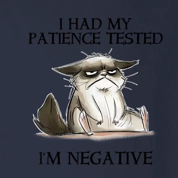 I Had My Patience Tested I'm Negative Cat Funny Toddler Long Sleeve Shirt