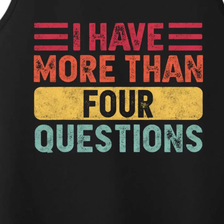 I Have More Than Four Questions Passover Performance Tank