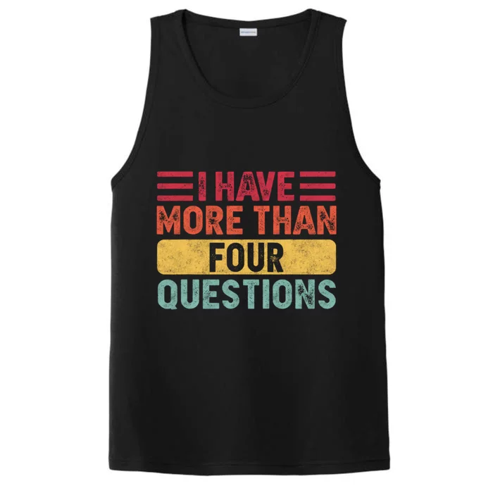 I Have More Than Four Questions Passover Performance Tank