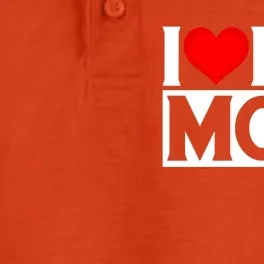 I Heart My Mom Love Mom Mama Happy Mother's Day Family Gift Dry Zone Grid Performance Polo