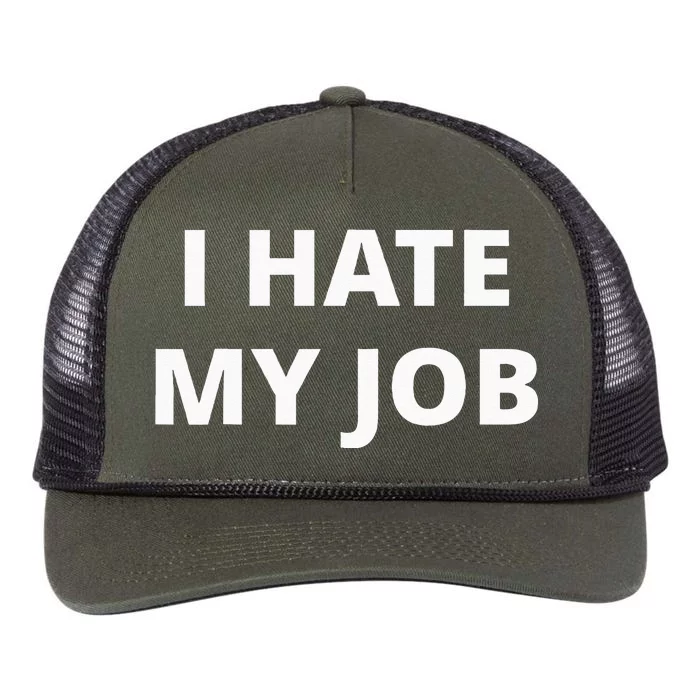 I Hate My Job Retro Rope Trucker Hat Cap