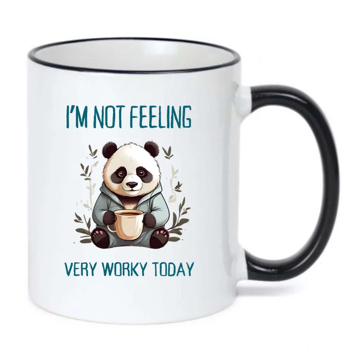 I Hate Mornings Panda Black Color Changing Mug