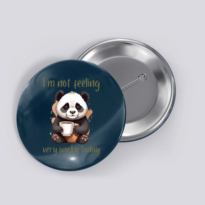 I Hate Mornings Panda Button