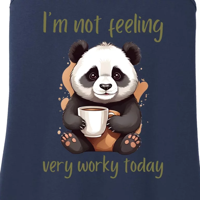 I Hate Mornings Panda Ladies Essential Tank