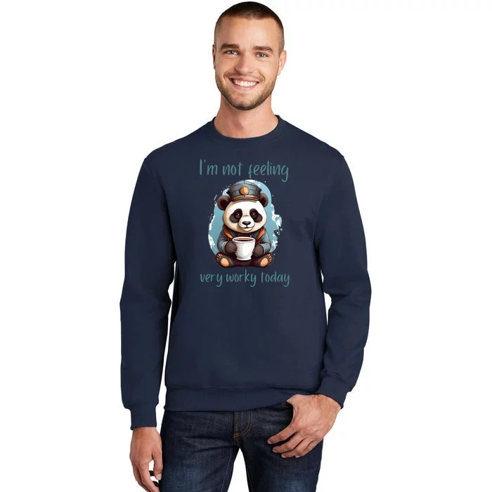 I Hate Mornings Panda Tall Sweatshirt