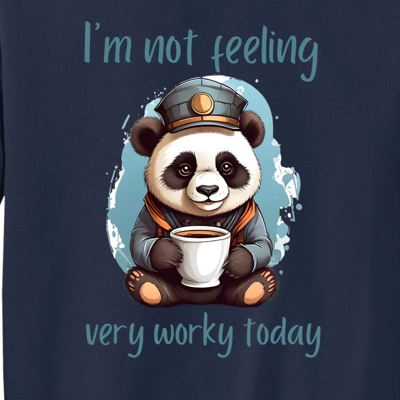 I Hate Mornings Panda Tall Sweatshirt