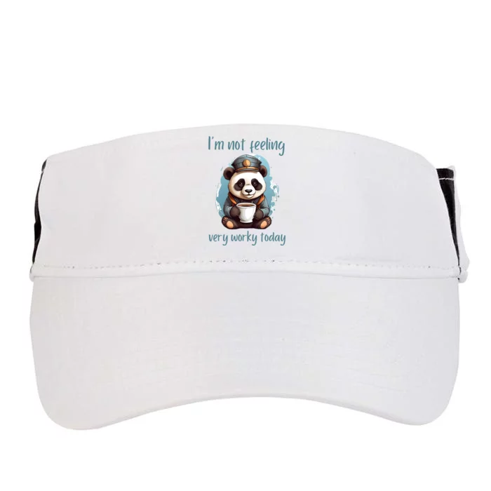 I Hate Mornings Panda Adult Drive Performance Visor