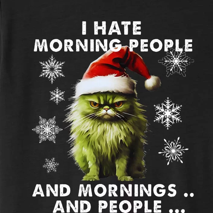 I Hate Morning People Cat Lover Christmas costume ChromaSoft Performance T-Shirt