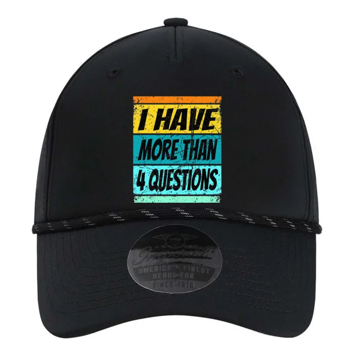 I Have More Than Four Questions Passover Performance The Dyno Cap