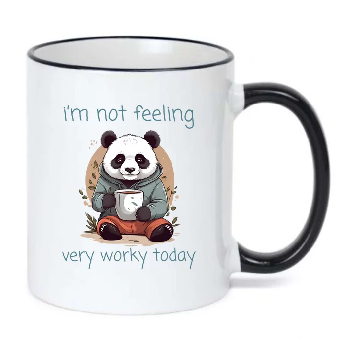 I Hate Mornings Panda Black Color Changing Mug