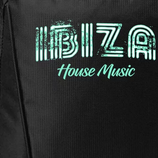 Ibiza House Music Teal Ibiza Spain Music Gift City Backpack