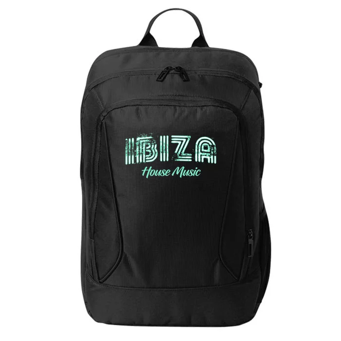 Ibiza House Music Teal Ibiza Spain Music Gift City Backpack