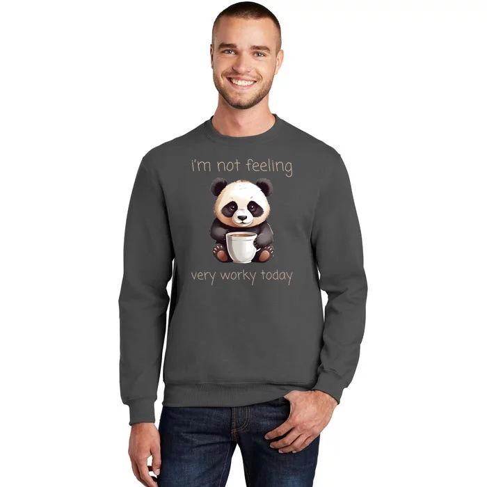 I Hate Mornings Panda Tall Sweatshirt