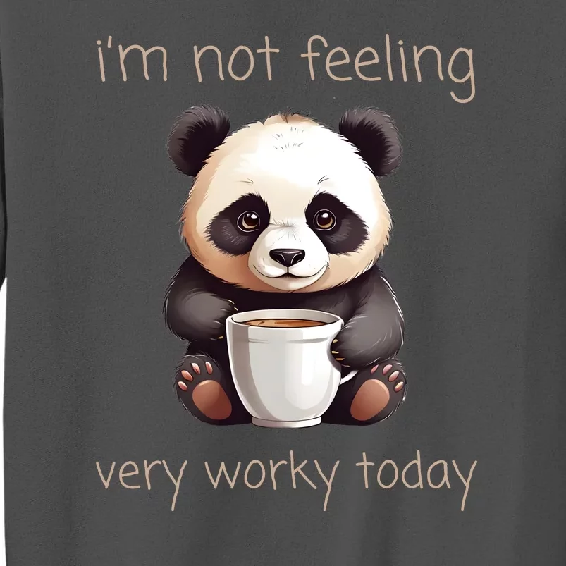 I Hate Mornings Panda Tall Sweatshirt