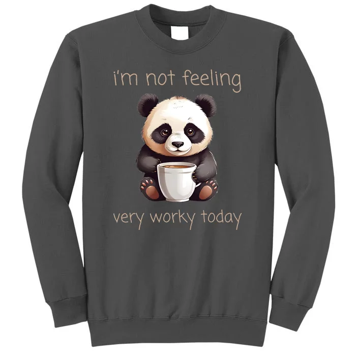 I Hate Mornings Panda Tall Sweatshirt