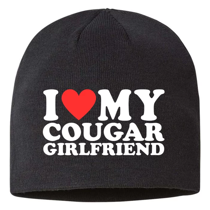 I Heart My Cougar Girlfriend 8 1/2in Sustainable Knit Beanie