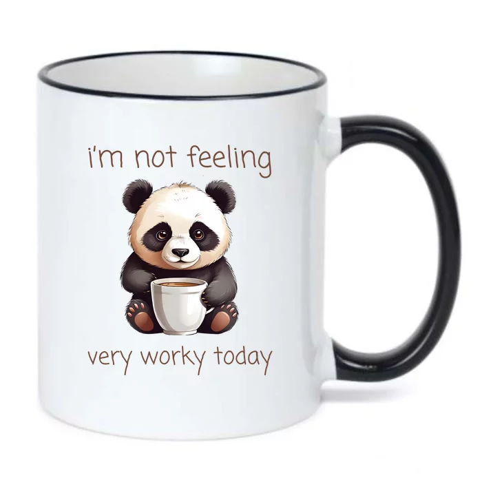 I Hate Mornings Panda Black Color Changing Mug