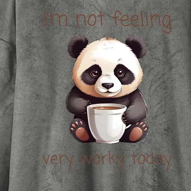 I Hate Mornings Panda Hooded Wearable Blanket