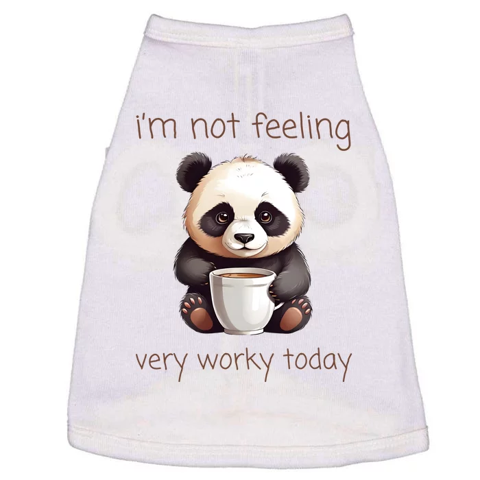 I Hate Mornings Panda Doggie Tank