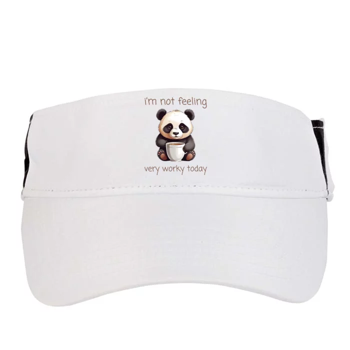 I Hate Mornings Panda Adult Drive Performance Visor