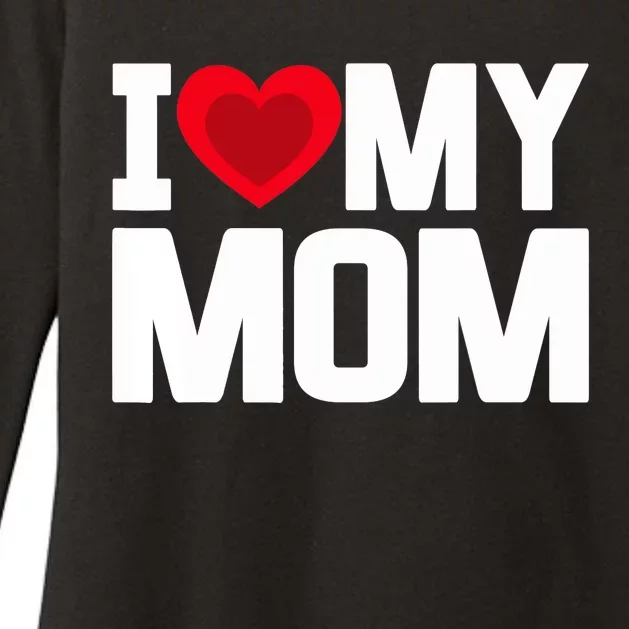 I Heart My Mom Love My Mom Happy Mother's Day Family Outfit Womens CVC Long Sleeve Shirt