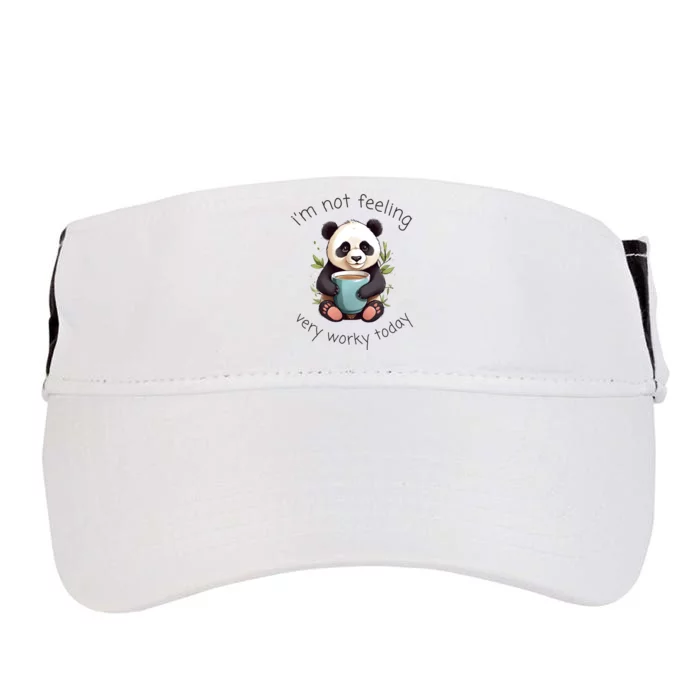 I Hate Mornings Panda Adult Drive Performance Visor