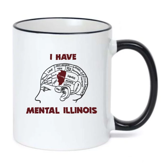 I Have Mental Illinois Mental Illness Mental Health Black Color Changing Mug