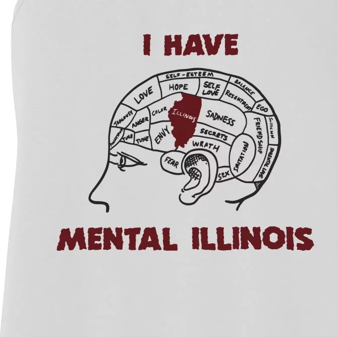 I Have Mental Illinois Mental Illness Mental Health Women's Racerback Tank