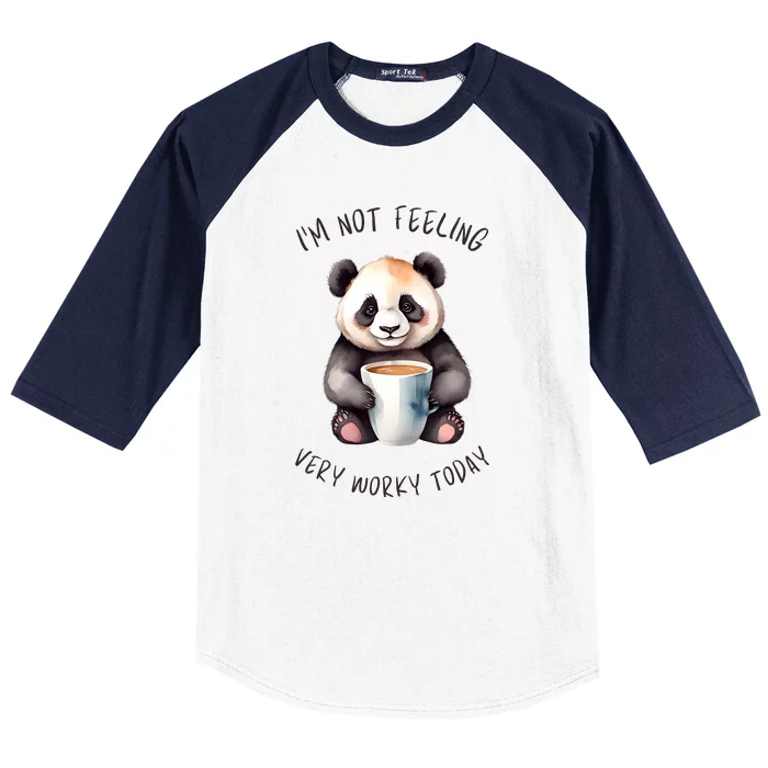 I Hate Mornings Panda Baseball Sleeve Shirt