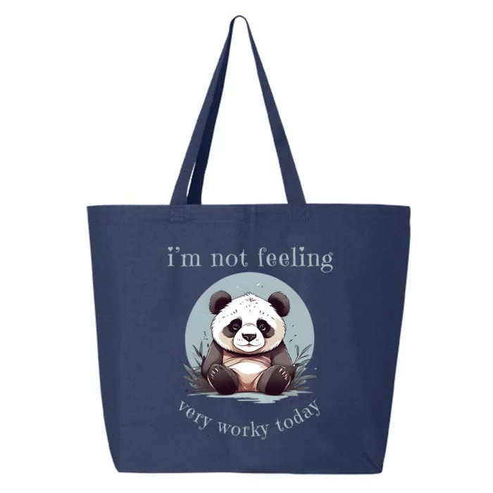 I Hate Mornings Panda 25L Jumbo Tote