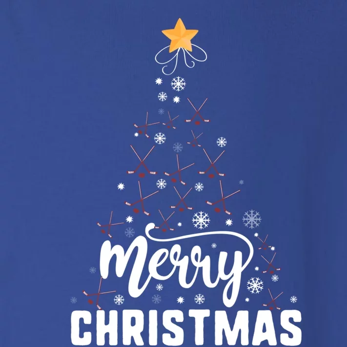 Ice Hockey Merry Christmas Tree Family Xmas Holidays Gift Cool Gift Toddler Long Sleeve Shirt