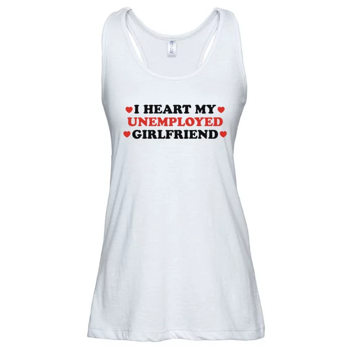 I Heart My Unemployed Girlfriend Ladies Essential Flowy Tank