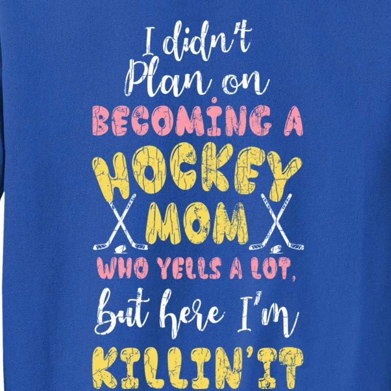 Ice Hockey Mom Funny Player Coach Winter Sports Graphic Gift Sweatshirt