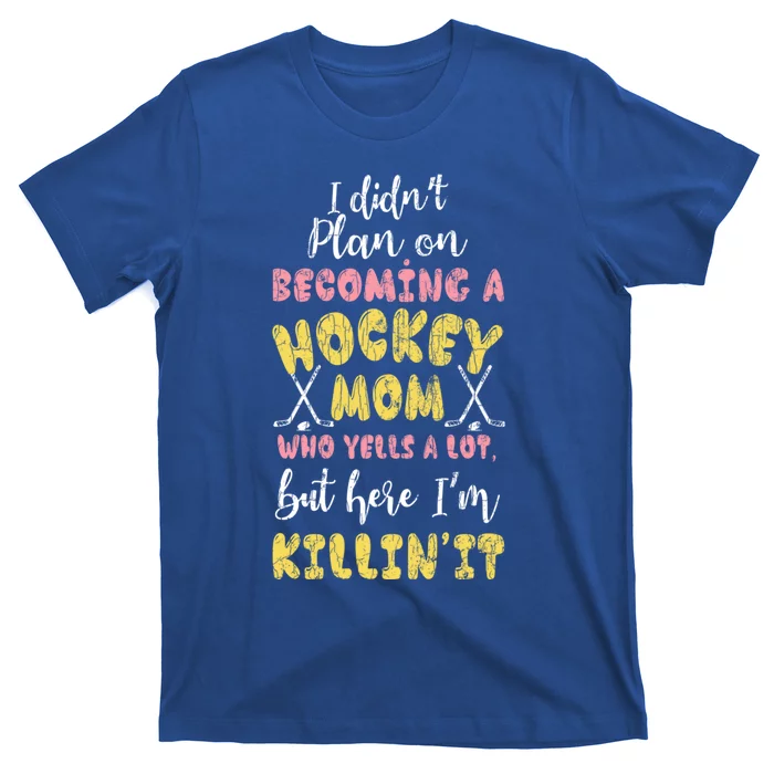 Ice Hockey Mom Funny Player Coach Winter Sports Graphic Gift T-Shirt