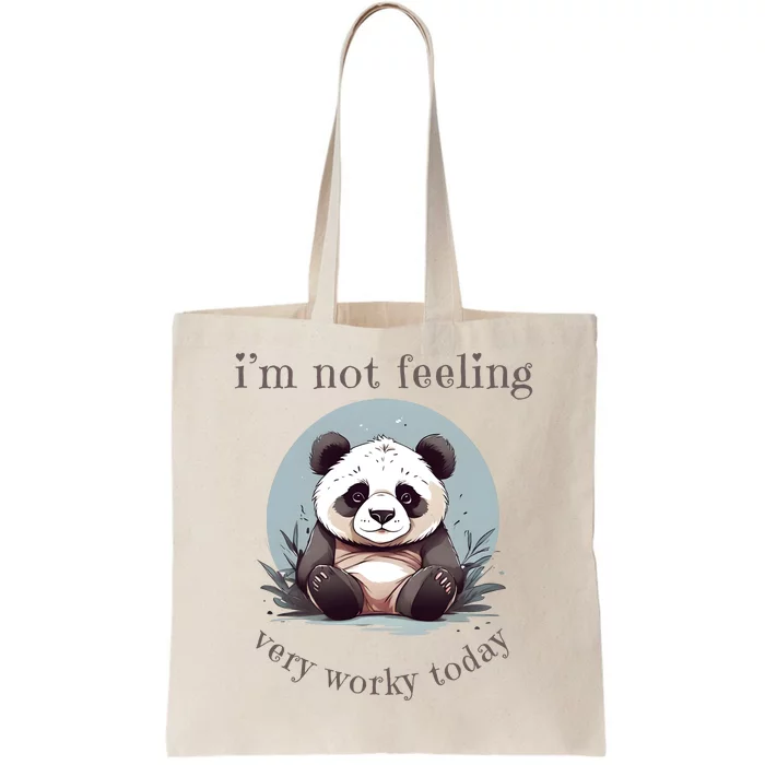 I Hate Mornings Panda Tote Bag