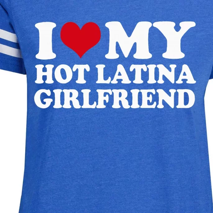 I Heart My Hot Latina Girlfriend Enza Ladies Jersey Football T-Shirt