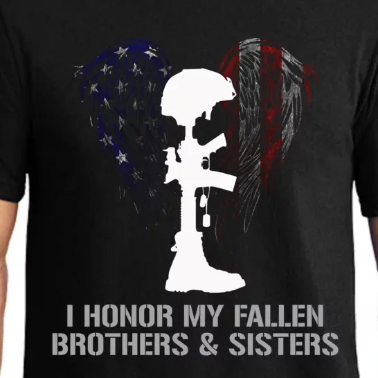 I Honor My Fallen Brothers And Sisters Funny Gift Pajama Set