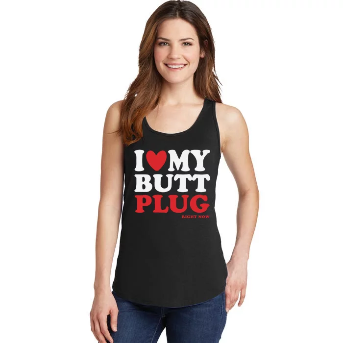 I Heart My Butt Plug Ladies Essential Tank