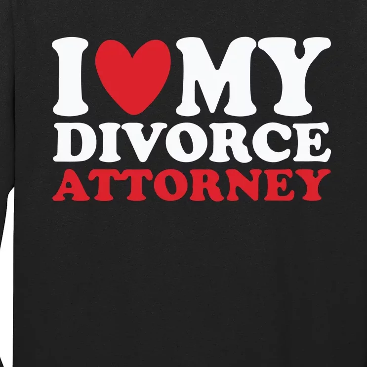 I Heart My Divorce Attorney Long Sleeve Shirt