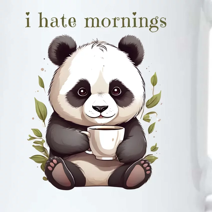 I Hate Mornings Panda Black Color Changing Mug