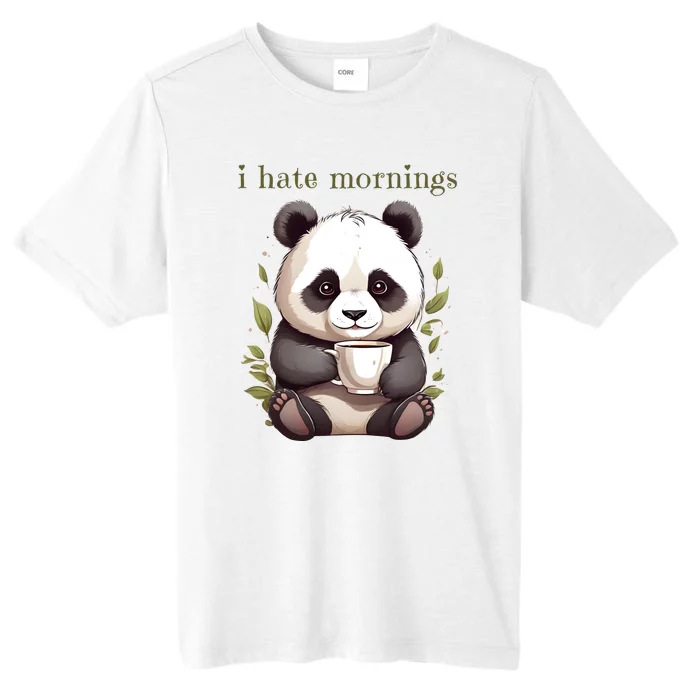 I Hate Mornings Panda ChromaSoft Performance T-Shirt