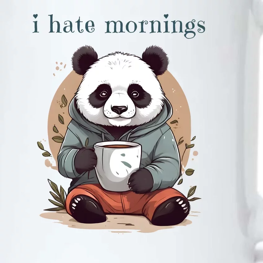 I Hate Mornings Panda Black Color Changing Mug