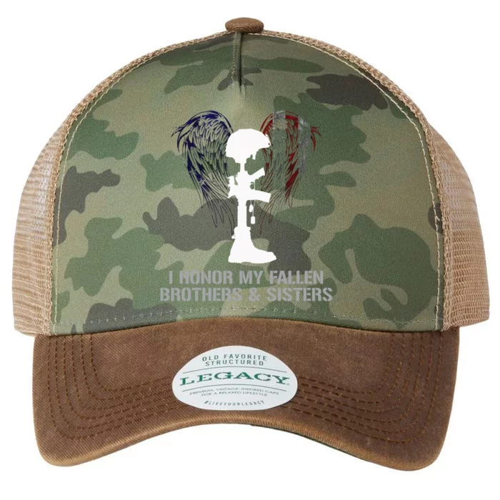 I Honor My Fallen Brothers And Sisters Gift Legacy Tie Dye Trucker Hat