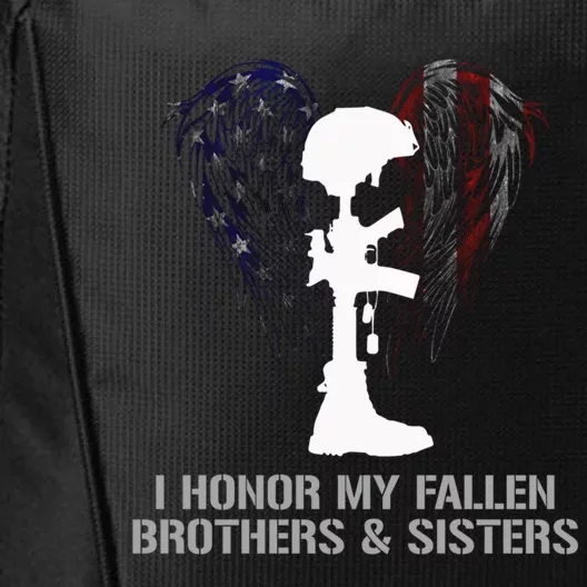 I Honor My Fallen Brothers And Sisters Gift City Backpack