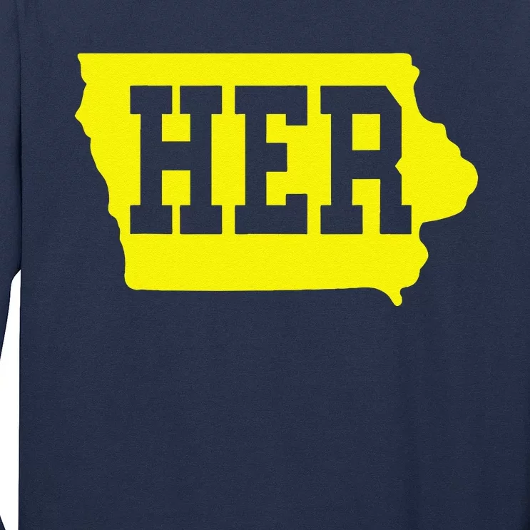 Iowa Her Map Long Sleeve Shirt